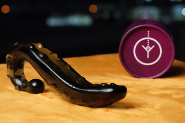 Black Glass Yoni Wand - The Octopussy: G - Spot Magik - Yoni Wanderland